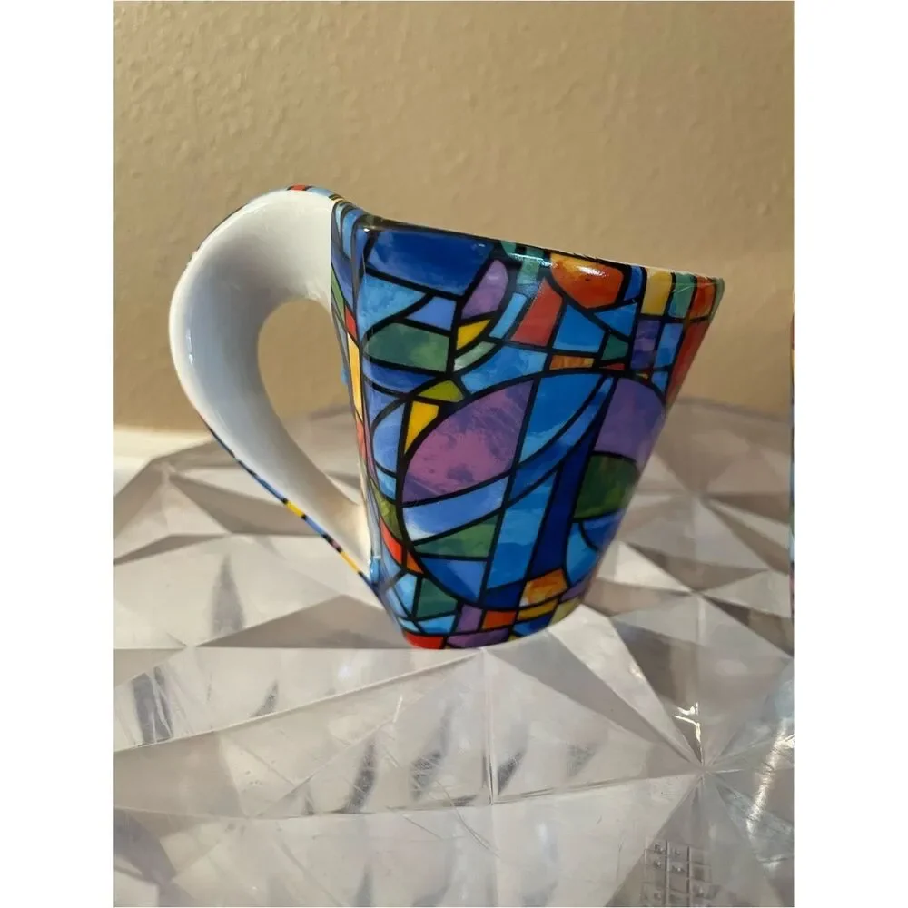 Barcelona Gaudi Mosaic Cappuccino Cups set of 2